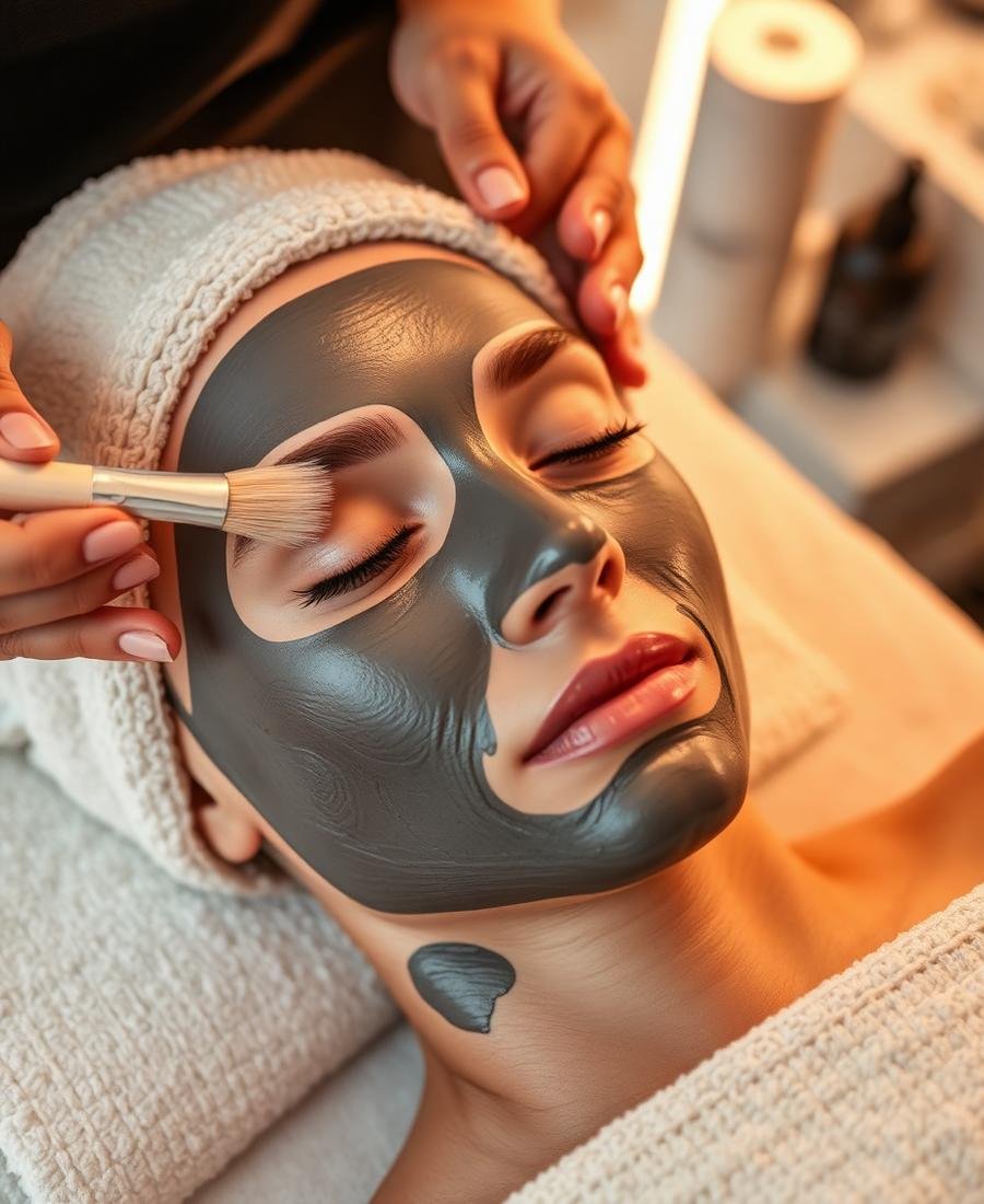 Relaxing facial treatment